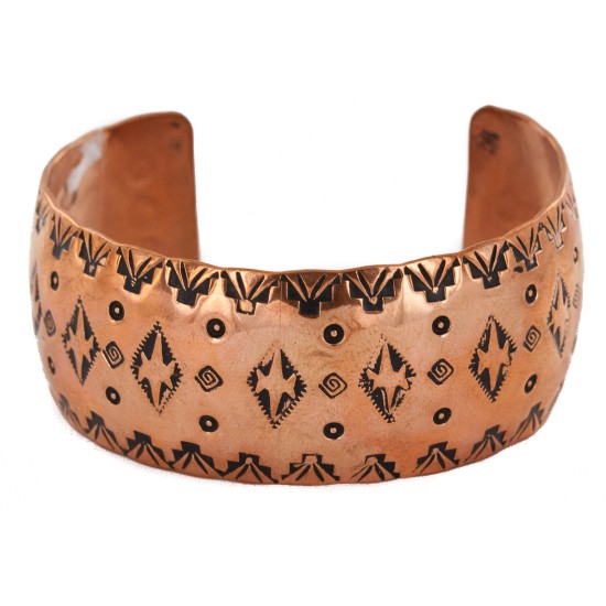 Handmade Certified Authentic Navajo Pure Copper Native American Bracelet 12777-71 Handmade Certified Authentic Navajo Pure Copper Native American Bracelet 12777-71