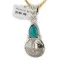 Vintage Style Buffalo Nickel and .925 Sterling Silver Handmade Certified Authentic Navajo Natural Turquoise Native American Necklace 24412-3 Vintage Style Buffalo Nickel and .925 Sterling Silver Handmade Certified Authentic Navajo Natural Turquoise Native American Necklace 24412-3