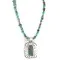 .925 Sterling Silver and Nickel Certified Authentic Handmade Navajo Turquoise Coral Native American Necklace 12812-3-25289 .925 Sterling Silver and Nickel Certified Authentic Handmade Navajo Turquoise Coral Native American Necklace 12812-3-25289