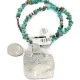 .925 Sterling Silver and Nickel Certified Authentic Handmade Navajo Turquoise Coral Native American Necklace 12812-3-25289