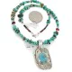 .925 Sterling Silver and Nickel Certified Authentic Handmade Navajo Natural Turquoise Coral Native American Necklace 12810-3-1607-2 .925 Sterling Silver and Nickel Certified Authentic Handmade Navajo Natural Turquoise Coral Native American Necklace 12810-3-1607-2