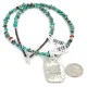 .925 Sterling Silver and Nickel Certified Authentic Handmade Navajo Natural Turquoise Coral Native American Necklace 12810-2-1601 .925 Sterling Silver and Nickel Certified Authentic Handmade Navajo Natural Turquoise Coral Native American Necklace 12810-2-1601