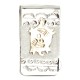 12kt Gold Filled and .925 Sterling Silver Turtle Handmade Certified Authentic Navajo Native American Money Clip 11257