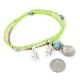 Vintage Style Buffalo Nickel .925 Sterling Silver Certified Authentic Navajo Natural Turquoise Gaspeite Native American Necklace 14343-40-1570