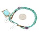 Handmade Certified Authentic Zuni .925 Sterling Silver Turquoise Amethyst Native American Necklace 174126-8-15786