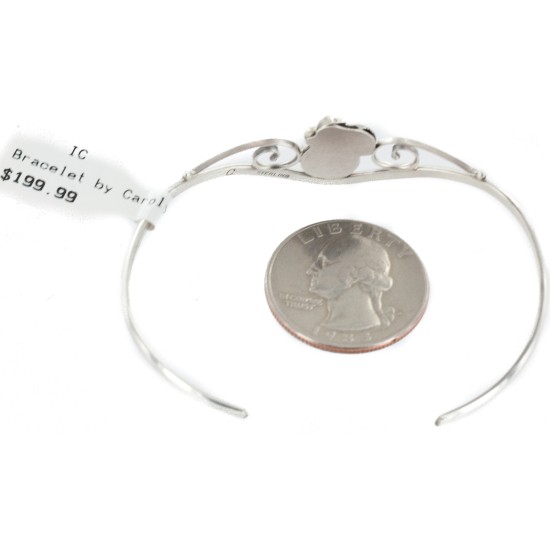 Handmade Certified Authentic Navajo .925 Sterling Silver Natural Black Onyx Native American Bracelet 12948-1 Handmade Certified Authentic Navajo .925 Sterling Silver Natural Black Onyx Native American Bracelet 12948-1