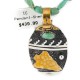 12kt Gold Filled .925 Sterling Silver Handmade Certified Authentic Navajo Natural Turquoise Purple Quartz Native American Necklace 740101-47-15781