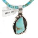 .925 Sterling Silver Certified Authentic Handmade Navajo Natural Turquoise Native American Necklace 15508-14869-1