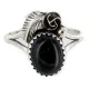Handmade Certified Authentic Navajo .925 Sterling Silver Black Onyx Native American Ring Size 8 26203-4 Handmade Certified Authentic Navajo .925 Sterling Silver Black Onyx Native American Ring Size 8 26203-4