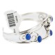 Handmade Certified Authentic Navajo .925 Sterling Silver Natural Lapis Lazuli Native American Bracelet 12946-1