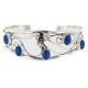 Handmade Certified Authentic Navajo .925 Sterling Silver Natural Lapis Lazuli Native American Bracelet 12946-1