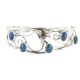 Handmade Certified Authentic Navajo .925 Sterling Silver Natural Lapis Native American Bracelet 12946-3 Handmade Certified Authentic Navajo .925 Sterling Silver Natural Lapis Native American Bracelet 12946-3