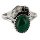 Handmade Certified Authentic Navajo .925 Sterling Silver Natural Malachite Native American Ring Size 6 26203-31