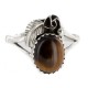 Handmade Certified Authentic Navajo .925 Sterling Silver Natural Tigers Eye Native American Ring Size 9 26203-14