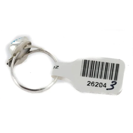 Handmade Certified Authentic Navajo .925 Sterling Silver Natural Turquoise Native American Ring 5 1/4 26204-3