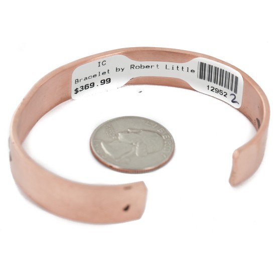 Certified Authentic Handmade Navajo Pure Copper and .925 Sterling Silver Native American Bracelet 12952-2 Certified Authentic Handmade Navajo Pure Copper and .925 Sterling Silver Native American Bracelet 12952-2