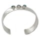 Handmade Certified Authentic Hammered Navajo Nickel Natural Turquoise Native American Bracelet 12957-3