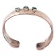 Handmade Certified Authentic Hammered Navajo Natural Turquoise Pure Copper Native American Bracelet 12953-2 Handmade Certified Authentic Hammered Navajo Natural Turquoise Pure Copper Native American Bracelet 12953-2