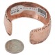 Handmade Certified Authentic Hammered Navajo Pure Copper Native American Bracelet 12955-6