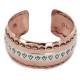 Arrowhead Feather Navajo .925 Sterling Silver Handmade Certified Authentic Pure Copper Native American Bracelet 12952