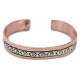 Bear Navajo .925 Sterling Silver Handmade Certified Authentic Pure Copper Native American Bracelet 12952-11