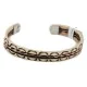 Handmade Certified Authentic Navajo Pure Copper and Brass Native American Bracelet 12958-5 Handmade Certified Authentic Navajo Pure Copper and Brass Native American Bracelet 12958-5