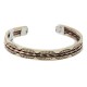 Handmade Navajo Certified Authentic Pure Copper and Brass Native American Bracelet 12958-2