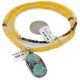 .925 Sterling Silver Handmade Certified Authentic Navajo Turquoise Agate Native American Necklace 14764-2-10225 .925 Sterling Silver Handmade Certified Authentic Navajo Turquoise Agate Native American Necklace 14764-2-10225