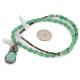 .925 Sterling Silver Certified Authentic Navajo Natural Turquoise and Jade Native American Necklace 740104-83-15814 .925 Sterling Silver Certified Authentic Navajo Natural Turquoise and Jade Native American Necklace 740104-83-15814