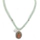 .925 Sterling Silver Handmade Certified Authentic Navajo Natural Jade Turquoise and Jasper Native American Necklace 15060-4-15771