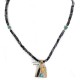 Arrow 12kt Gold Filled and .925 Sterling Silver Handmade Certified Authentic Navajo Natural Snowflake Obsidian Black Onyx and Turquoise Native American Necklace 740101-24-790101 Arrow 12kt Gold Filled and .925 Sterling Silver Handmade Certified Authentic Navajo Natural Snowflake Obsidian Black Onyx and Turquoise Native American Necklace 740101-24-790101