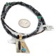 Arrow 12kt Gold Filled and .925 Sterling Silver Handmade Certified Authentic Navajo Natural Snowflake Obsidian Black Onyx and Turquoise Native American Necklace 740101-24-790101 Arrow 12kt Gold Filled and .925 Sterling Silver Handmade Certified Authentic Navajo Natural Snowflake Obsidian Black Onyx and Turquoise Native American Necklace 740101-24-790101