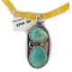 .925 Sterling Silver Handmade Certified Authentic Navajo Turquoise Agate Native American Necklace 14764-2-10225 .925 Sterling Silver Handmade Certified Authentic Navajo Turquoise Agate Native American Necklace 14764-2-10225