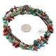 2 Strand Certified Authentic Navajo .925 Sterling Silver Natural Turquoise Red Jasper Native American Necklace 15813 2 Strand Certified Authentic Navajo .925 Sterling Silver Natural Turquoise Red Jasper Native American Necklace 15813