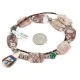 Certified Authentic Inlay Navajo .925 Sterling Silver Natural Turquoise Agate Native American Necklace  25289-4