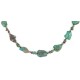 Certified Authentic .925 Sterling Silver Natural Turquoise Chain Native American Necklace 15388 Certified Authentic .925 Sterling Silver Natural Turquoise Chain Native American Necklace 15388