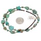 Certified Authentic .925 Sterling Silver Natural Turquoise Chain Native American Necklace 15388 Certified Authentic .925 Sterling Silver Natural Turquoise Chain Native American Necklace 15388