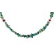 Certified Authentic Navajo .925 Sterling Silver Natural Turquoise Coral Chain Native American Necklace 25289-1 Certified Authentic Navajo .925 Sterling Silver Natural Turquoise Coral Chain Native American Necklace 25289-1