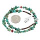 Certified Authentic Navajo .925 Sterling Silver Natural Turquoise Coral Chain Native American Necklace 25289-1 Certified Authentic Navajo .925 Sterling Silver Natural Turquoise Coral Chain Native American Necklace 25289-1
