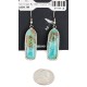 Large Certified Authentic Handmade Navajo .925 Sterling Silver Natural Turquoise Dangle Native American Dangle Earrings 27193-1 All Products NB151225231830 27193-1 (by LomaSiiva)