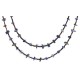 2 Strand Certified Authentic Navajo .925 Sterling Silver Natural Turquoise Lapis Native American Necklace 15585-34 2 Strand Certified Authentic Navajo .925 Sterling Silver Natural Turquoise Lapis Native American Necklace 15585-34