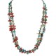 2 Strand Certified Authentic Navajo .925 Sterling Silver Natural Turquoise Red Jasper Native American Necklace 15813 2 Strand Certified Authentic Navajo .925 Sterling Silver Natural Turquoise Red Jasper Native American Necklace 15813