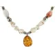 Certified Authentic Navajo .925 Sterling Silver White Howlite Carnelian Jasper Native American Necklace 15463-17 Certified Authentic Navajo .925 Sterling Silver White Howlite Carnelian Jasper Native American Necklace 15463-17