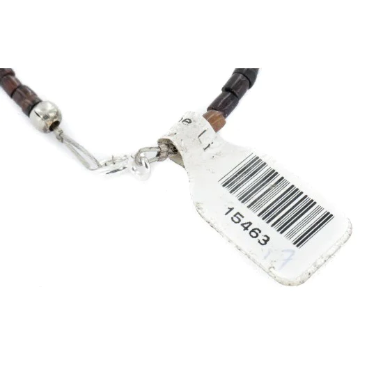 Certified Authentic Navajo .925 Sterling Silver White Howlite Carnelian Jasper Native American Necklace 15463-17 Certified Authentic Navajo .925 Sterling Silver White Howlite Carnelian Jasper Native American Necklace 15463-17