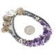 Certified Authentic Navajo .925 Sterling Silver Natural Amethyst Smoky Quartz Hematite Native American Necklace 15456-147 Certified Authentic Navajo .925 Sterling Silver Natural Amethyst Smoky Quartz Hematite Native American Necklace 15456-147
