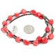 Certified Authentic Navajo .925 Sterling Silver Natural Turquoise Coral Heishi Native American Necklace 25229-3