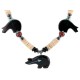 Bear Certified Authentic Navajo .925 Sterling Silver Natural Graduated Melon Shell Turquoise Resin Black Onyx Red Jasper Hematite Native American Necklace 25225-4 Bear Certified Authentic Navajo .925 Sterling Silver Natural Graduated Melon Shell Turquoise Resin Black Onyx Red Jasper Hematite Native American Necklace 25225-4
