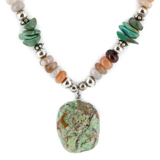 Certified Authentic Navajo .925 Sterling Silver Natural Turquoise Carnelian Native American Necklace 750102-27 Certified Authentic Navajo .925 Sterling Silver Natural Turquoise Carnelian Native American Necklace 750102-27