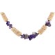 Certified Authentic Navajo .925 Sterling Silver Natural Graduated Melon Shell Amethyst Native American Necklace 25229-2 Certified Authentic Navajo .925 Sterling Silver Natural Graduated Melon Shell Amethyst Native American Necklace 25229-2
