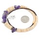 Certified Authentic Navajo .925 Sterling Silver Natural Graduated Melon Shell Amethyst Native American Necklace 25229-2 Certified Authentic Navajo .925 Sterling Silver Natural Graduated Melon Shell Amethyst Native American Necklace 25229-2